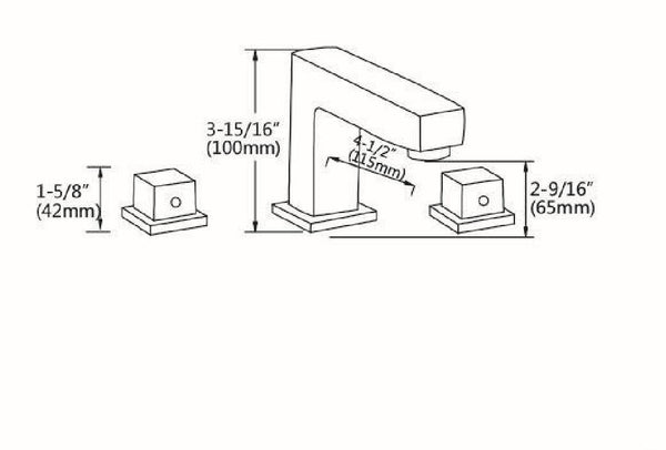 Classic Double Handle Bathroom Faucet - www.prestigehome.ca
