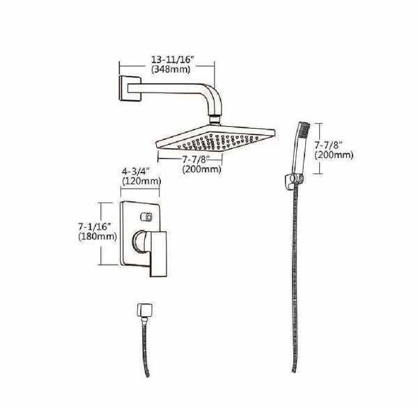 Chrome Single Handle Tub and Shower Set - www.prestigehome.ca