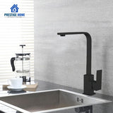 Matte Black Modern Kitchen Faucet