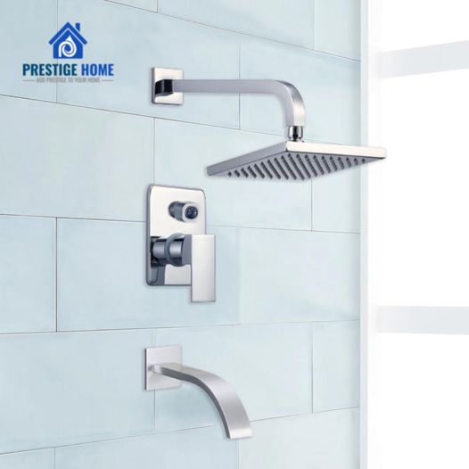 Chrome Single Handle Tub and Shower Set