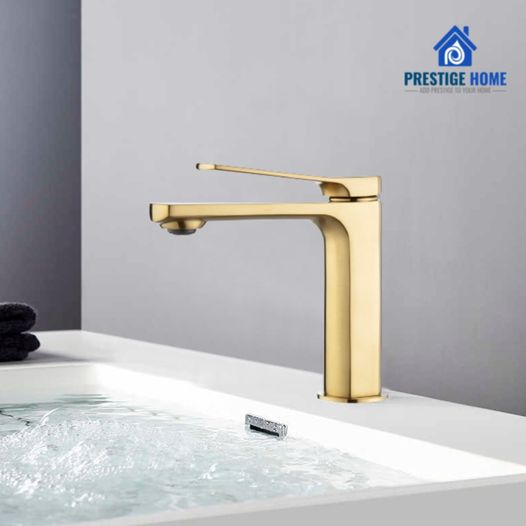 Brush Gold Luxury Bathroom Faucet