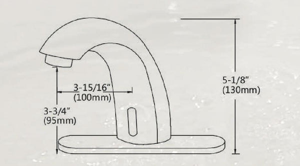 Touchless Bathroom Faucet with  Automatic Sensor - www.prestigehome.ca