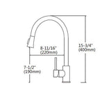 Chrome Single Hole Kitchen Faucet With Sprayer - www.prestigehome.ca