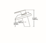 Widespread Waterfall Bathroom Sink Faucet with Glass Spout - www.prestigehome.ca