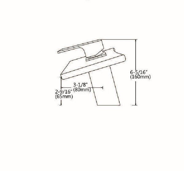 Widespread Waterfall Bathroom Sink Faucet with Glass Spout - www.prestigehome.ca