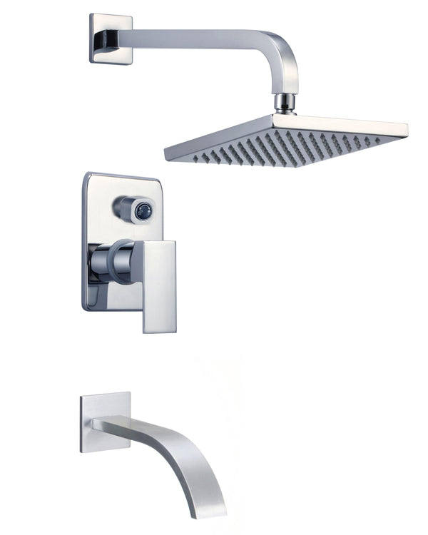 Single handle tub and shower set