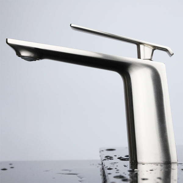 Nickel bathroom faucet