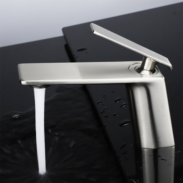 Brush Nickel Luxury Bathroom Faucet