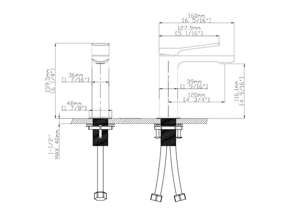 Brush Gold Luxury Bathroom Faucet