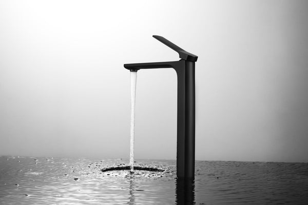 Tall Matte Black Bathroom Faucet