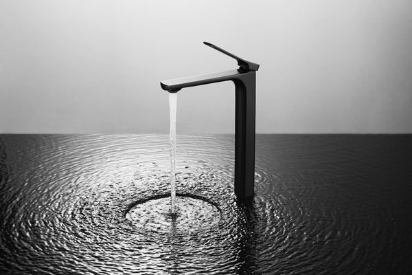 Tall Matte Black Bathroom Faucet
