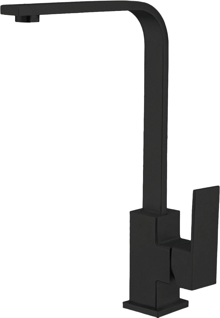 modern matte black kitchen faucet