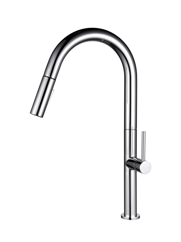 Stylish Chrome Kitchen Faucet with Pull Out Sprayer – Prestige Home
