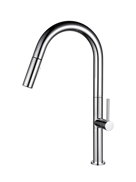 Stylish Chrome Kitchen Faucet with Pull Out Sprayer