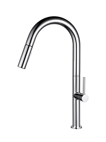 Stylish Chrome Kitchen Faucet with Pull Out Sprayer