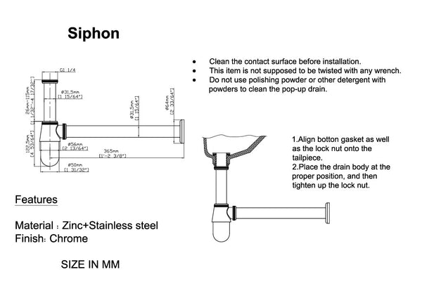 Stainless Steel Sink Trap