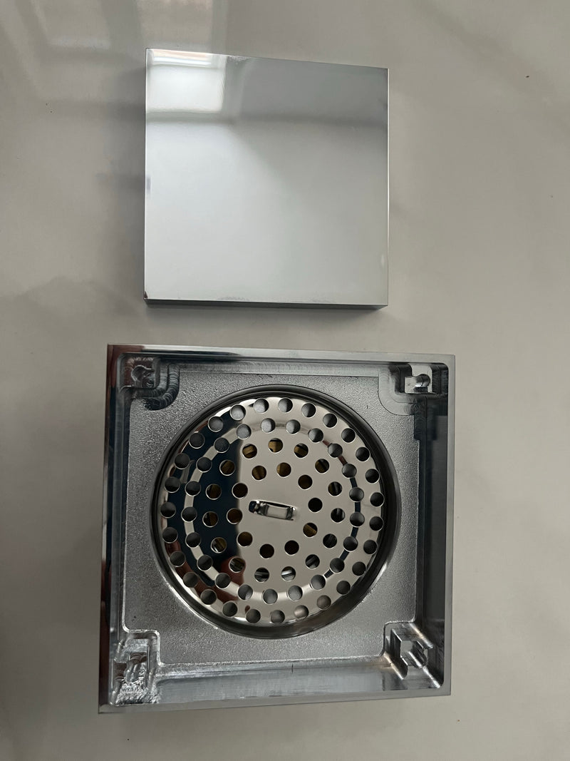 Square Floor Drain with Cover Prestige Home